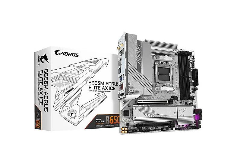 GIGABYTE B650M A ELITE AX ICE image 1