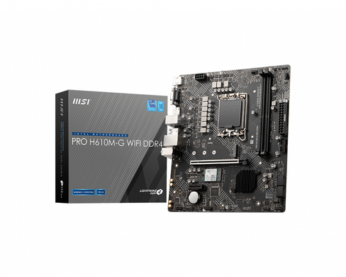 MSI PRO H610M-G WIFIIntel H610 LGA1700 micro ATX Wi-Fi 