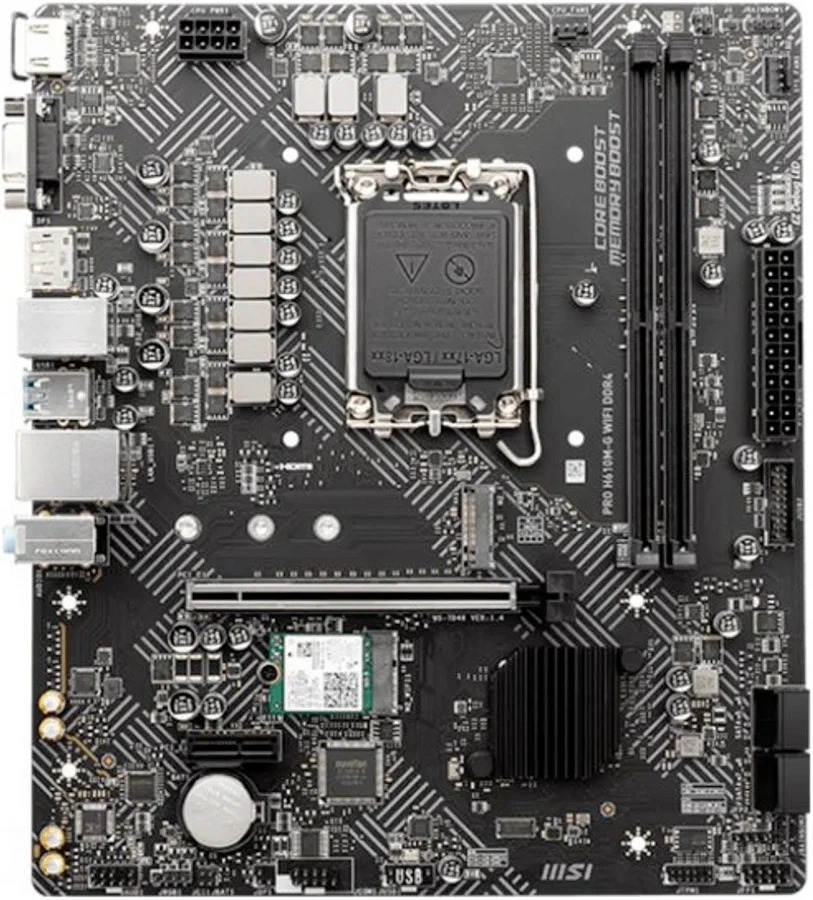 MSI PRO H610M-G WIFIIntel H610 LGA1700 micro ATX Wi-Fi image 1