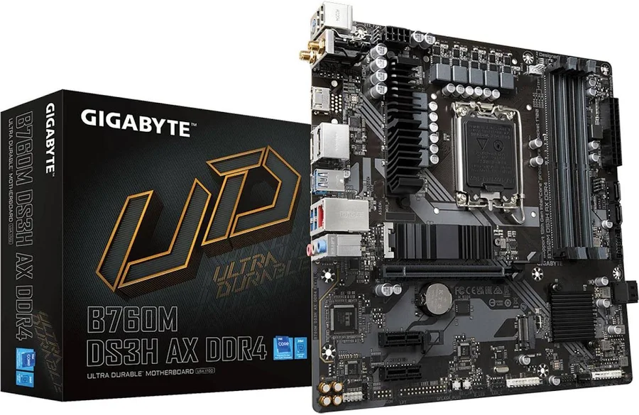 GIGABYTE B760M DS3H AX Intel B760 LGA1700 Micro-ATX WiFi 6E image 1