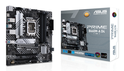 ASUS PRIME B660M-A D4-CSM Intel B660 micro ATX 