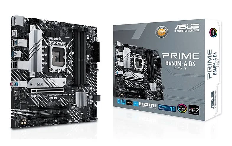 ASUS PRIME B660M-A D4-CSM Intel B660 micro ATX image 1