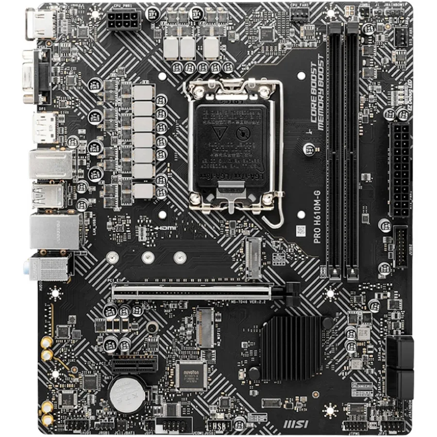 MSI PRO H610M-G Intel H610 micro ATX image 1