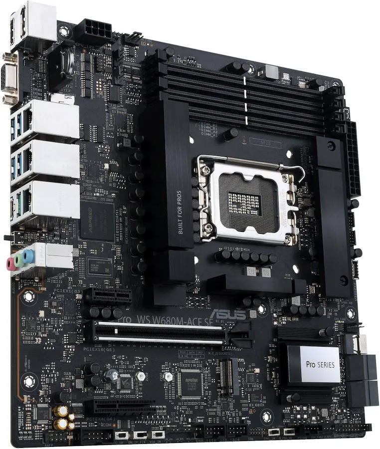 ASUS PRO WS W680M-ACE SE Intel W680 micro ATX image 2