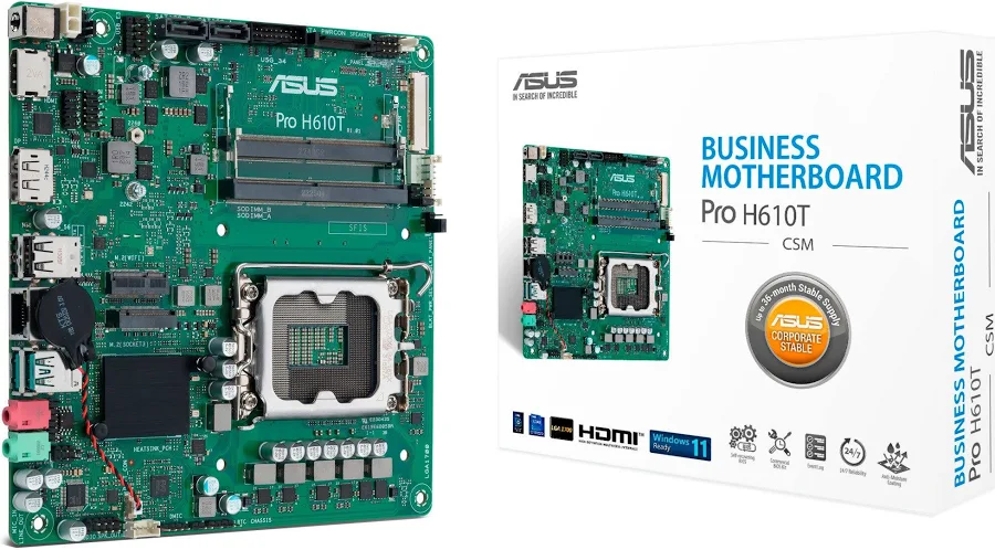 ASUS PRO H610T-CSM Intel H610 mini-ITX image 2