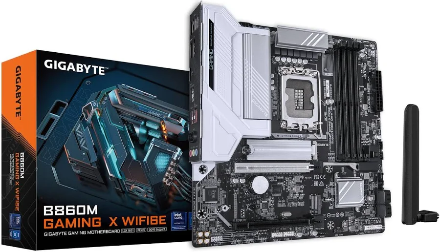 GIGABYTE B860M GAMING X WIFI6E Intel B860 LGA1851 Micro ATX WiFi 6E image 1