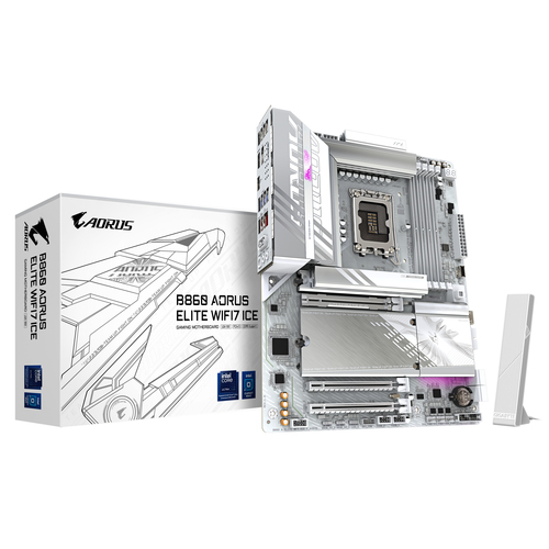GIGABYTE B860 AORUS ELITE WIFI7 ICE B860 LGA 1851ATX Wi-Fi 7 256GB 
