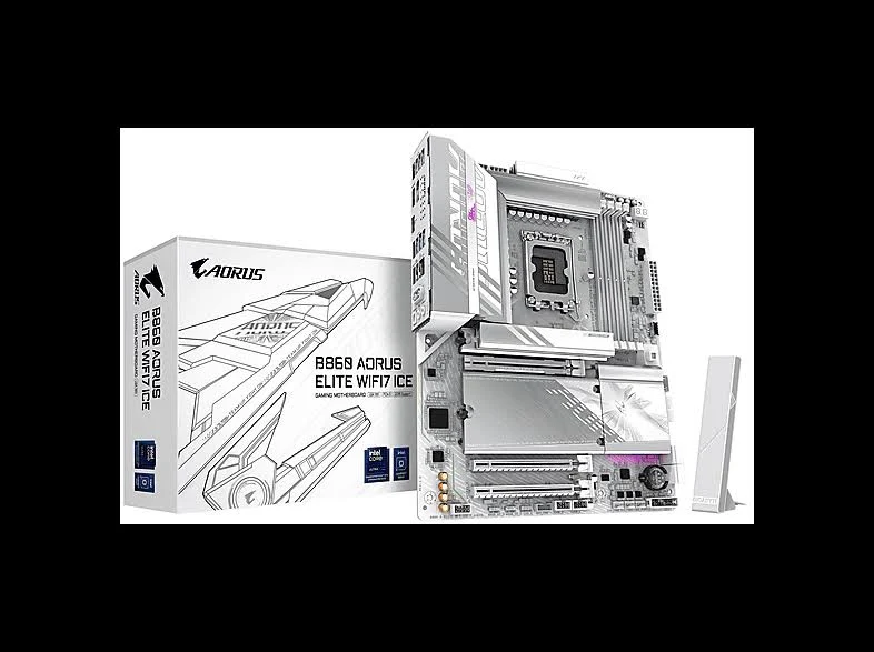 GIGABYTE B860 AORUS ELITE WIFI7 ICE B860 LGA 1851ATX Wi-Fi 7 256GB image 1
