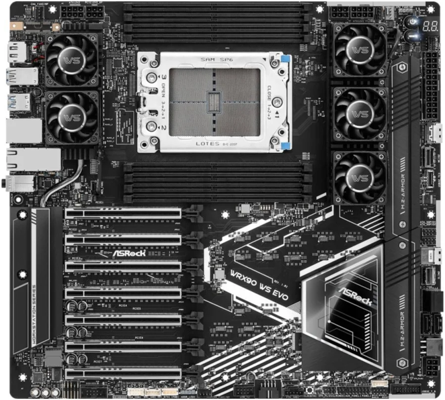ASRock WRX90 Chipset WRX90sTR5 E-ATX WRX90 WS EVO 40 image 3