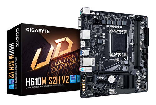 GIGABYTE H610M S2H V2 Intel H610 LGA1700 Micro-ATX40 GbE  