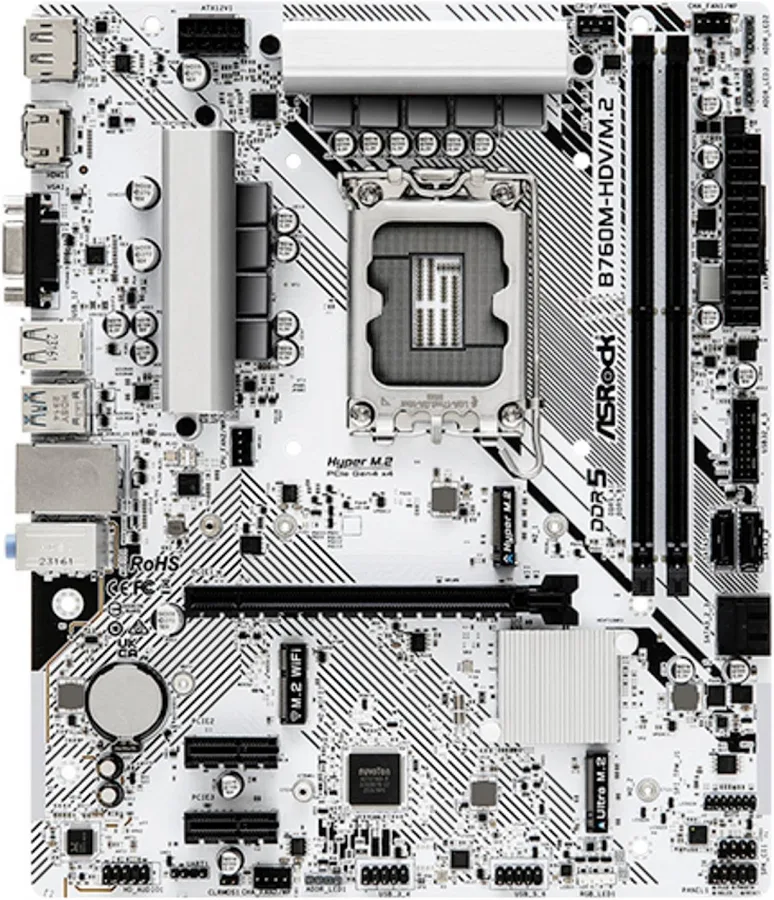 ASRock B760, Intel B760M1700 Micro ATX B760M-HDV/40 image 1