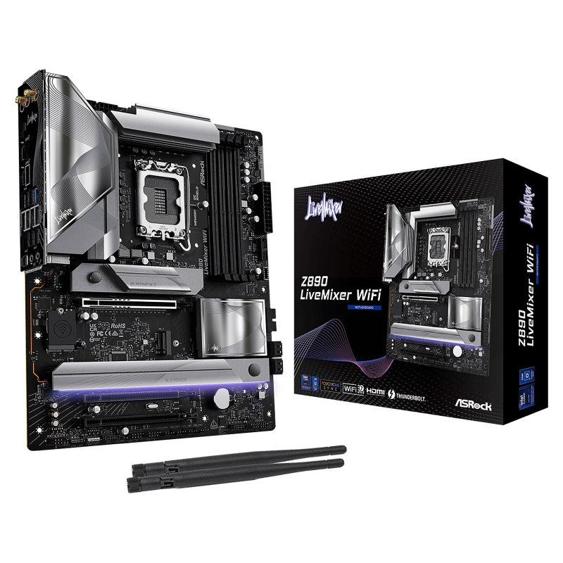 ASRock gaming Z890 LGA1851 ATX LiveMixer WiFi 7 Thunderbolt 4 