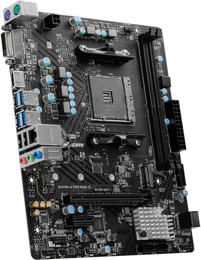 MSI B450 B450M-A PRO MAX II AM4 Micro-ATX 64 Go4K image 2