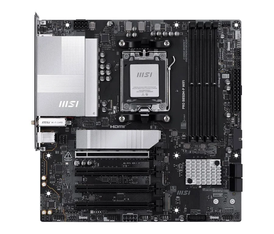 MSI PRO B850M-P WIFI AMD B850micro ATX WiFi 7RGB image 1