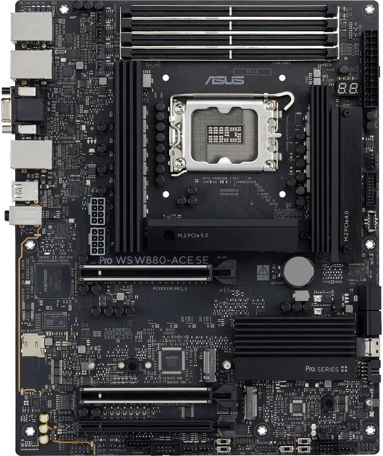 ASUS PRO WS W880-ACE SE Intel LGA 1851 ATX -SDRAM 256 Go image 1