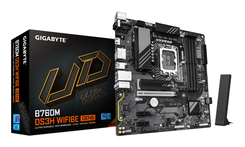 GIGABYTE B760M DS3H Intel B760 Micro-ATX WiFi 6E 