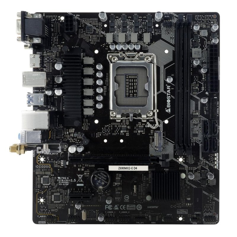 Biostar Z690MX2-E D4 Intel Z690 Micro ATX 