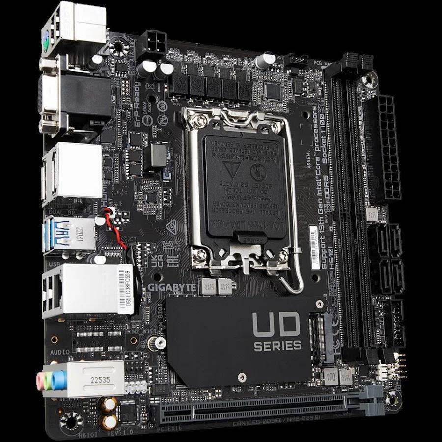 GIGABYTE H610I Intel H610 LGA1700Mini-ITX GbE image 5