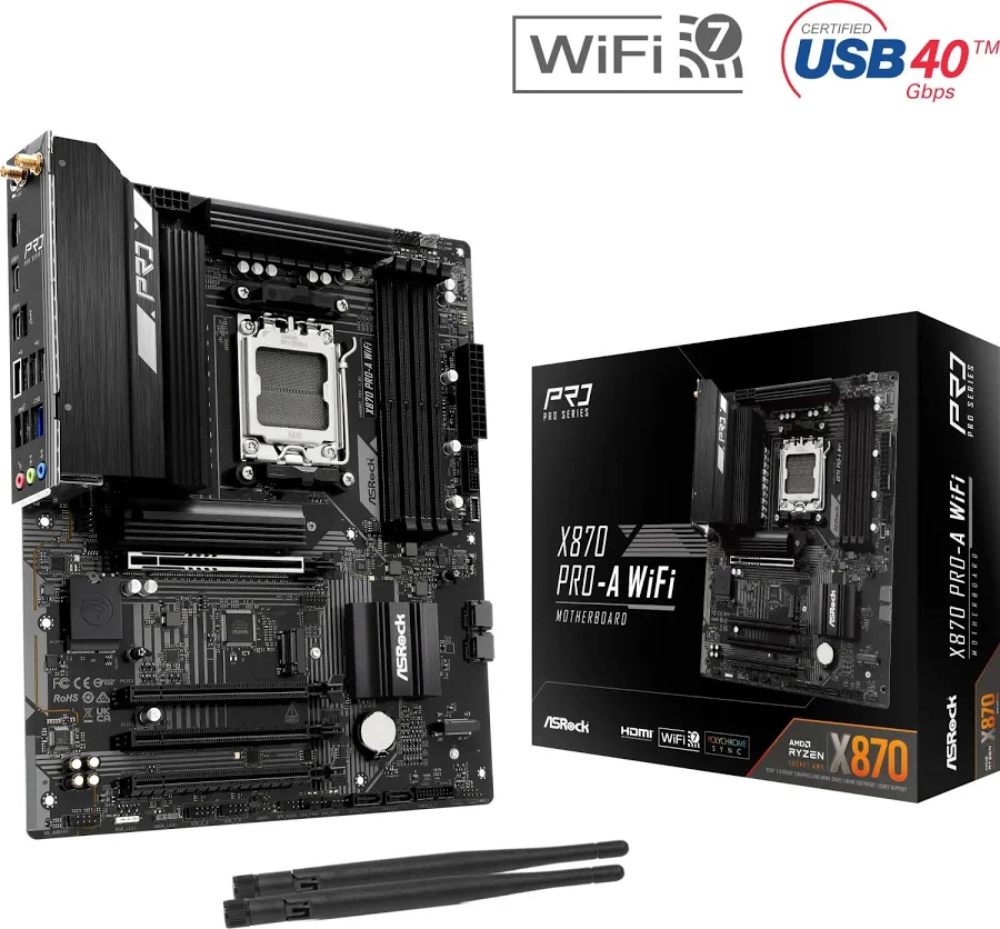 ASRock X870 Pro-A WiFi X870 ATX WiFi 7 image 1