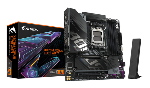 GIGABYTE X870M AORUS ELITE AMD X870 Micro ATX WiFi 7 4 RGB 