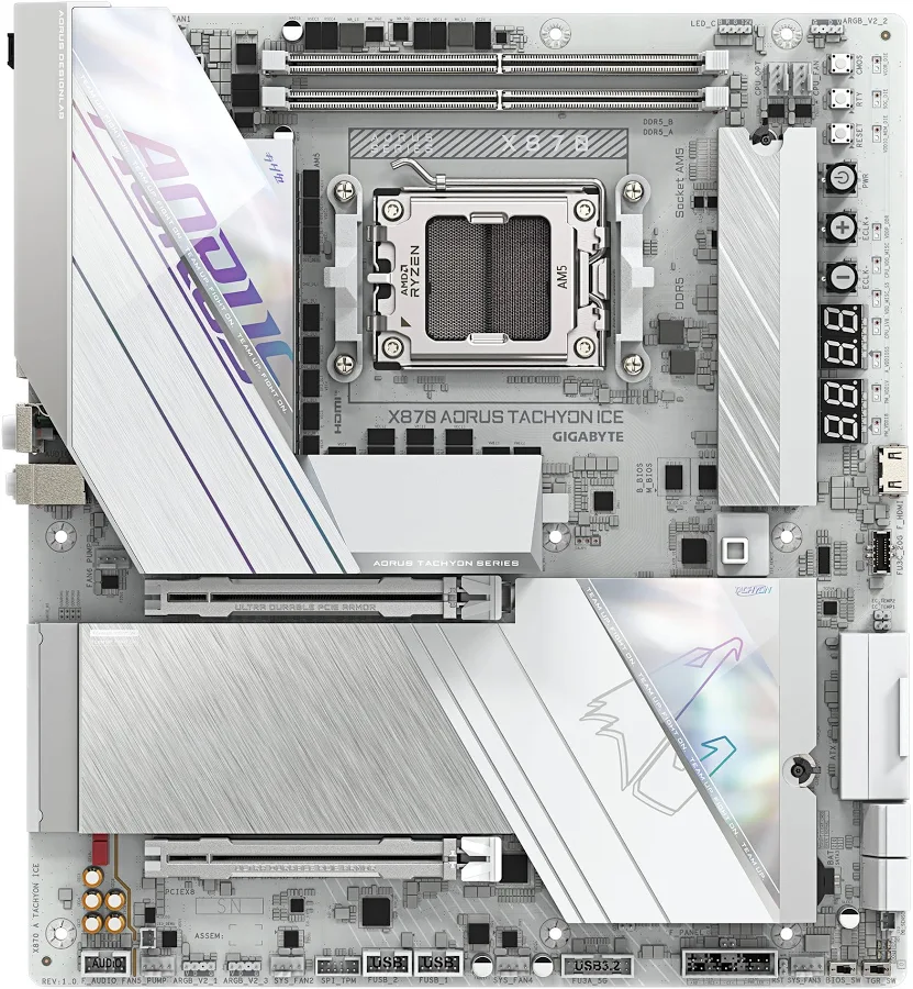 GIGABYTE X870 AORUS TACHYON ICE X870 E-ATX WiFi 7 image 2