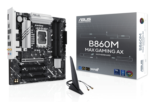 ASUS B860M MAX GAMING AX B860 LGA 1851 Micro ATX WiFi 6 