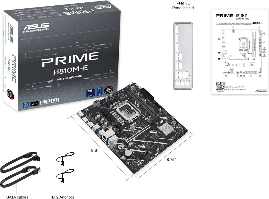 ASUS PRIME H810M-E-CSM H810 LGA1851 Micro-ATXRGB image 4