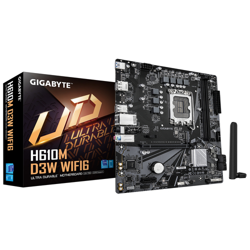 GIGABYTE H610M D3W WIFI6 Intel H610 LGA1700 Micro-ATX WiFi 6 