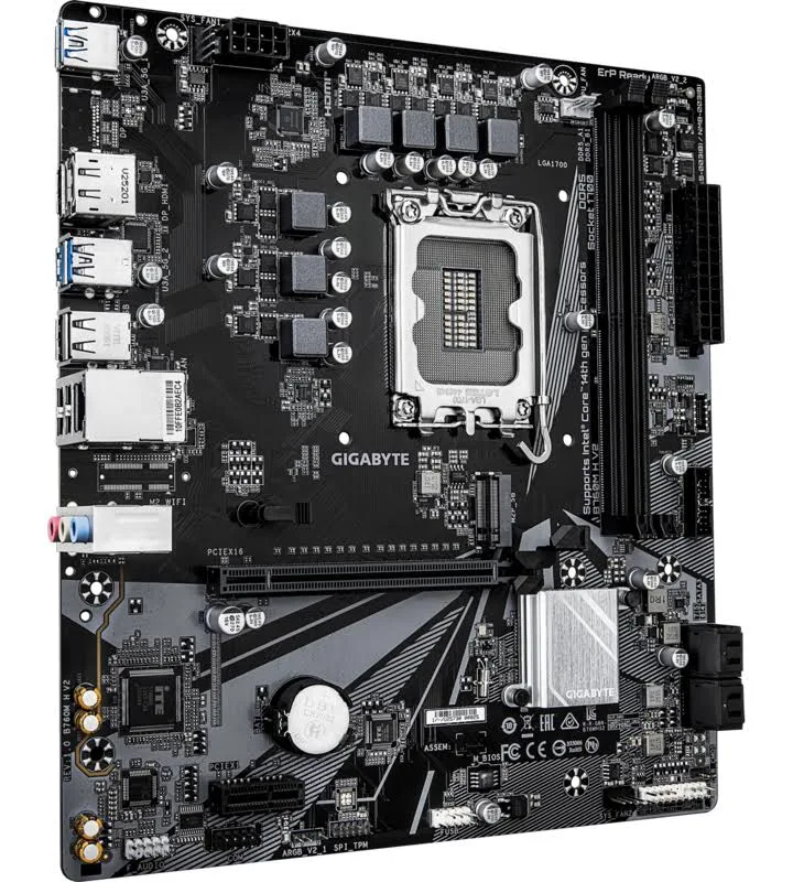 GIGABYTE B760M H V2 Intel B760 LGA1700 Micro-ATX40 image 1