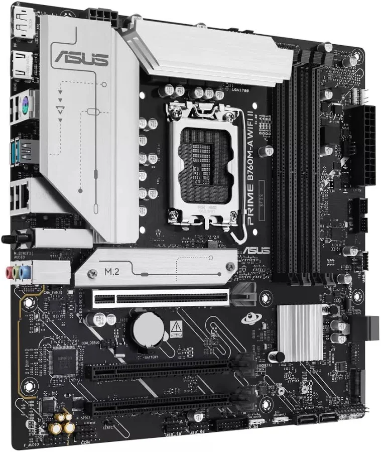 ASUS PRIME B760M-A WIFI II Intel B760 LGA1700 Micro ATX WiFi 6E image 1