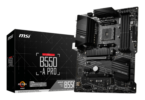 MSI B550-A PRO B550 AM4 ATX 40 Cross FireX 