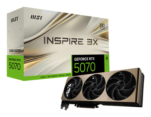 msi GeForce RTX 5070 12G INSPIRE 3X OC