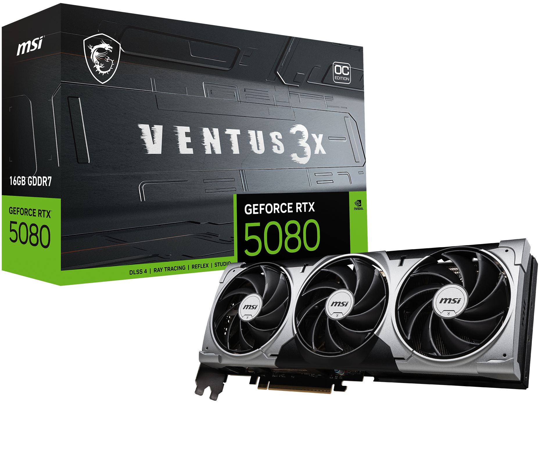 msi GeForce RTX 5080 16G VENTUS 3X OC image 1