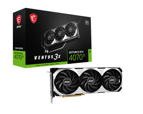msi GeForce RTX 4070 Ti VENTUS 3X OC 12 Go GDDR6X DLSS3