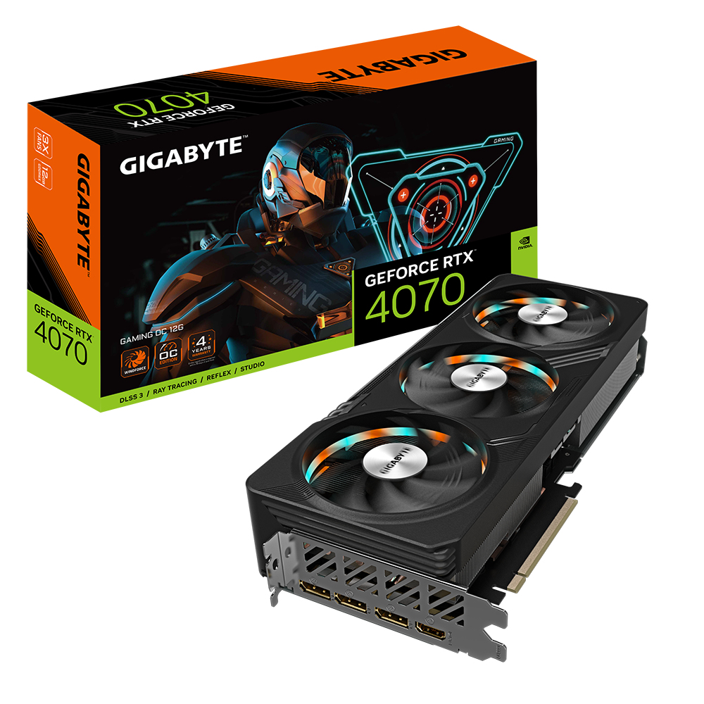 gigabyte GeForce RTX 4070 GAMING OC 12 Go GDDR6X DLSS3 image 1