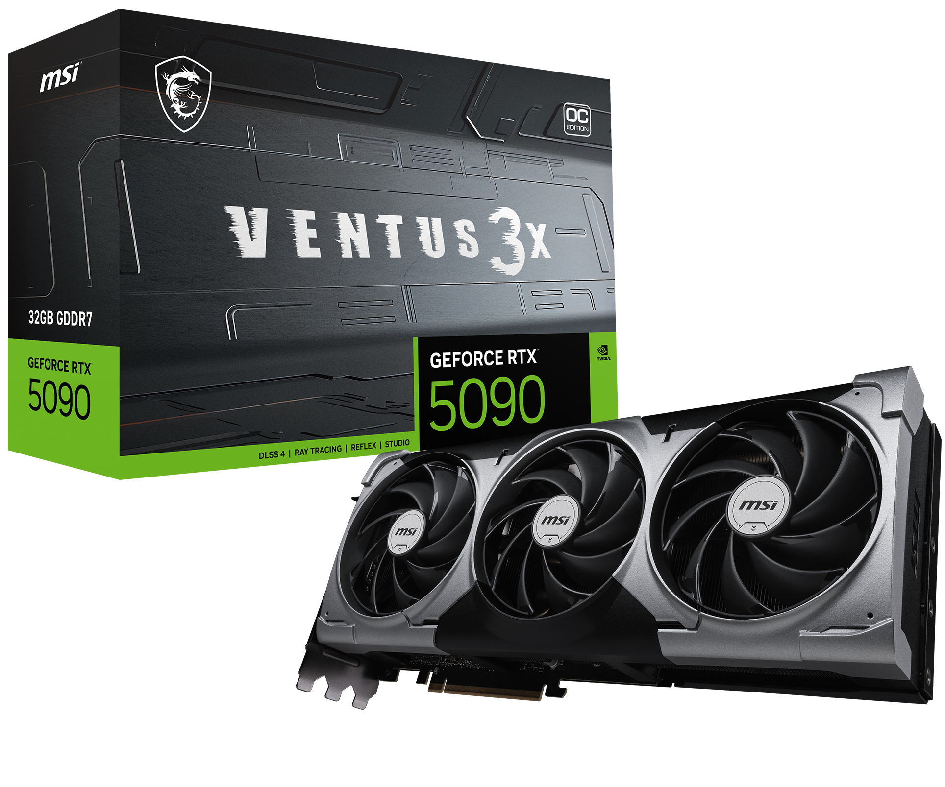 msi GeForce RTX 5090 VENTUS 3X OC 32 Go GDDR7 Reflex 2 RTX image 1