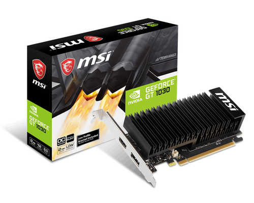 msi GeForce GT 1030 2GB GDDR4 Low Profile Passive