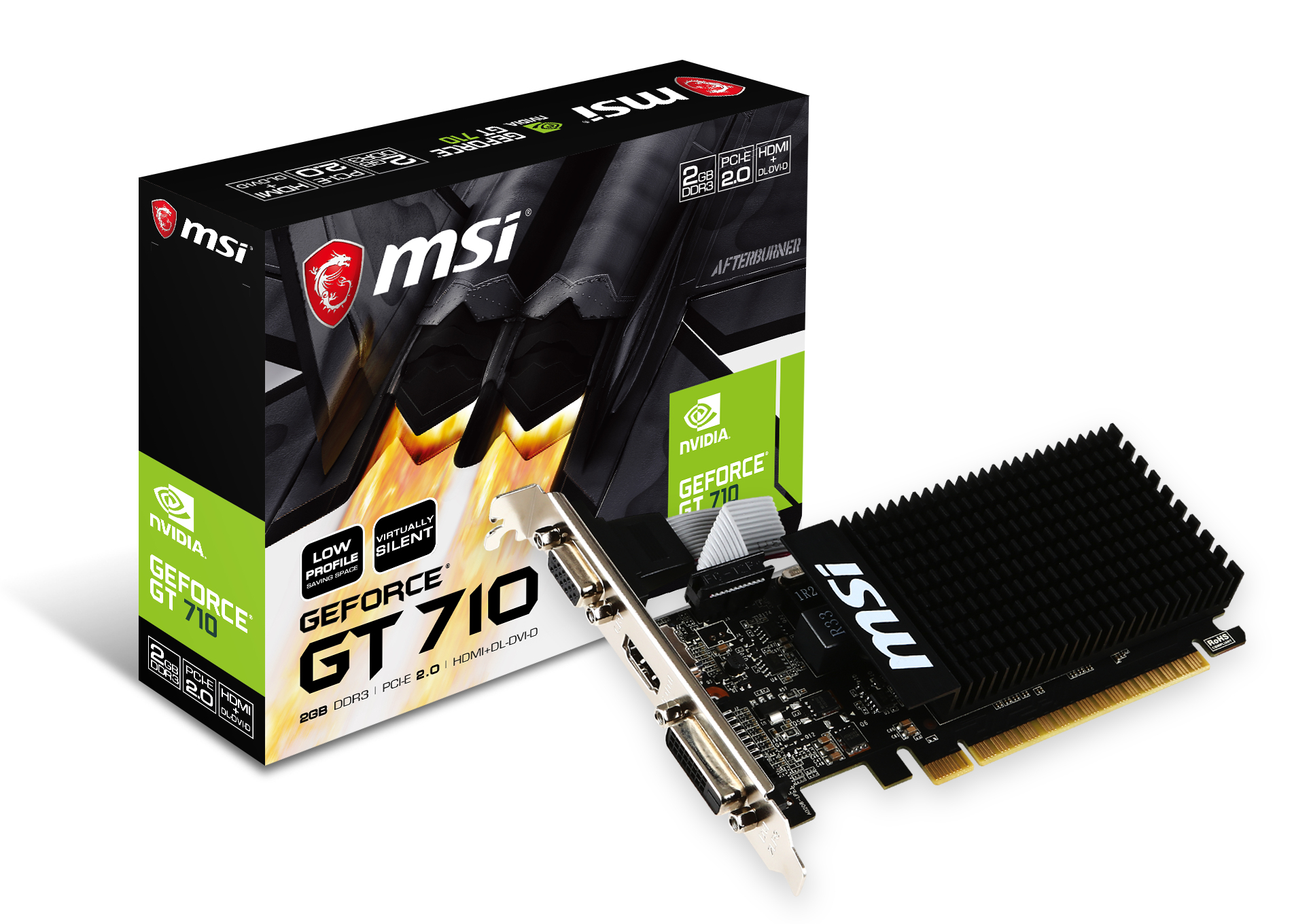 msi GeForce GT710 2 Go DDR3 profil bas image 2