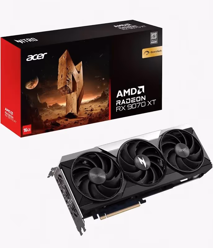 Acer Nitro AMD Radeon RX 9070 XT OC 16 Go GDDR6 PCI Express 7680 x 4320
