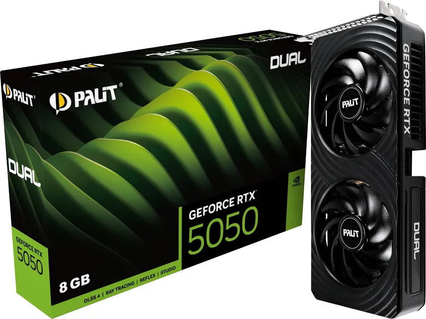 Palit GeForce RTX 5050 Dual 8GB GDDR6 Reflex 2 RTX  image 1