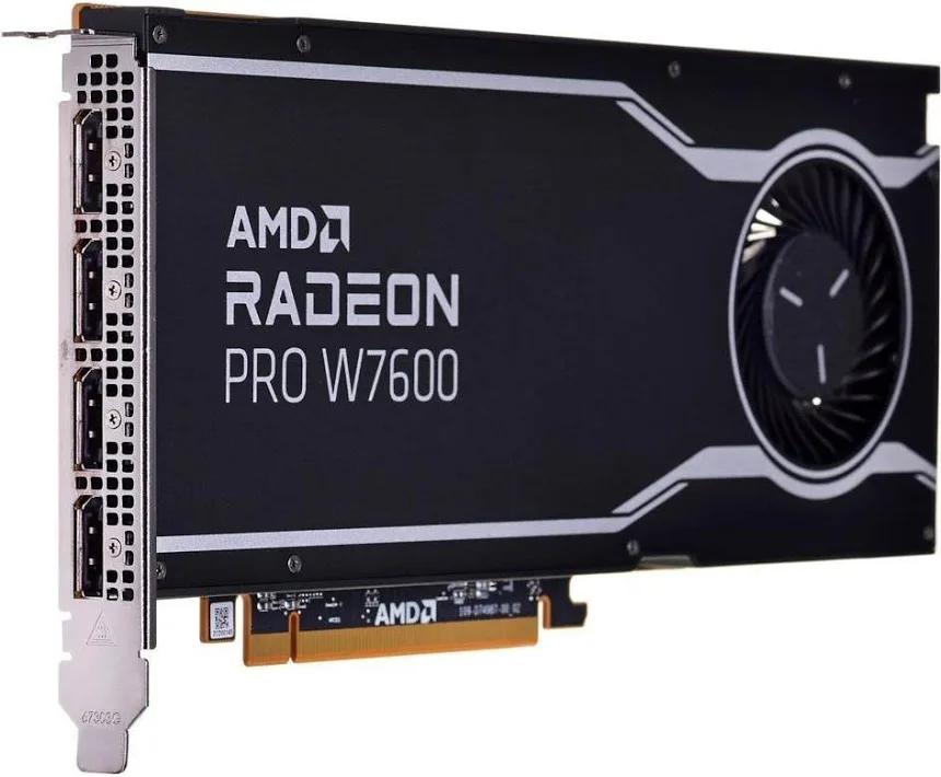 AMD AMD Radeon Pro W7600 8 Go GDDR6 PCIe 4.0 7680 x 4320 image 4