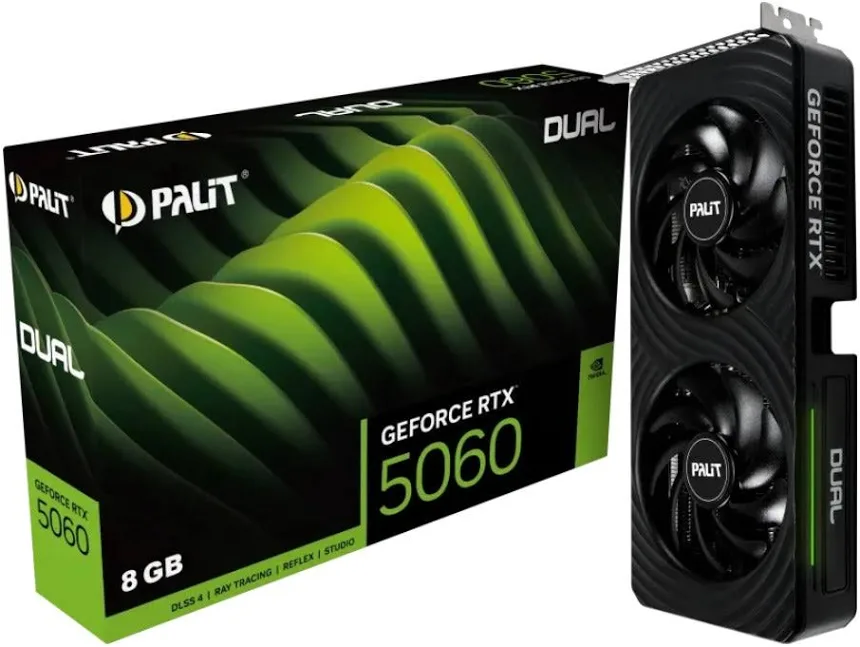 Palit GeForce RTX 5060 Dual 8GB GDDR7 Reflex 2 RTX image 1