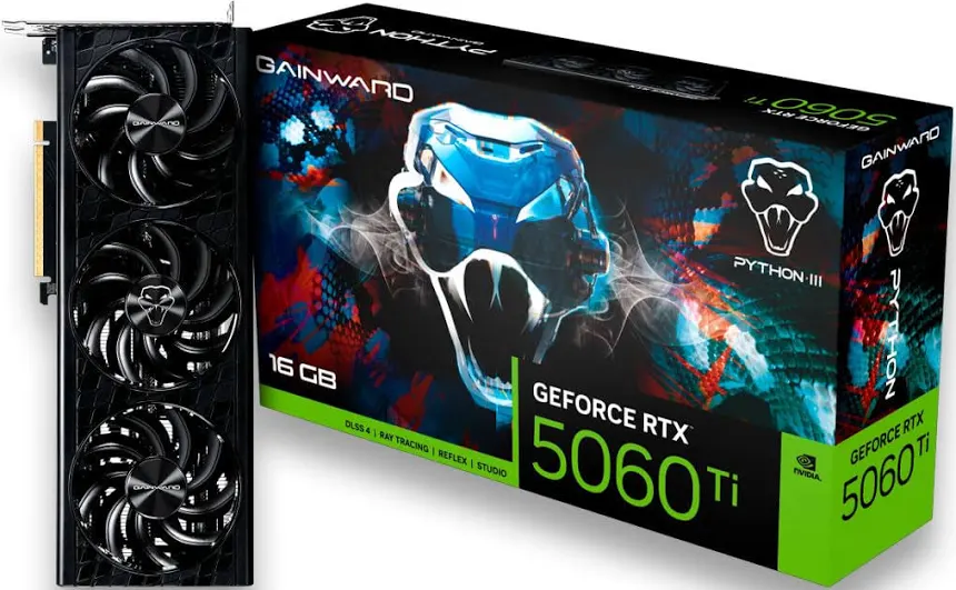 Gainward GeForce RTX 5060 Ti Python III NVIDIA 16 Go GDDR7