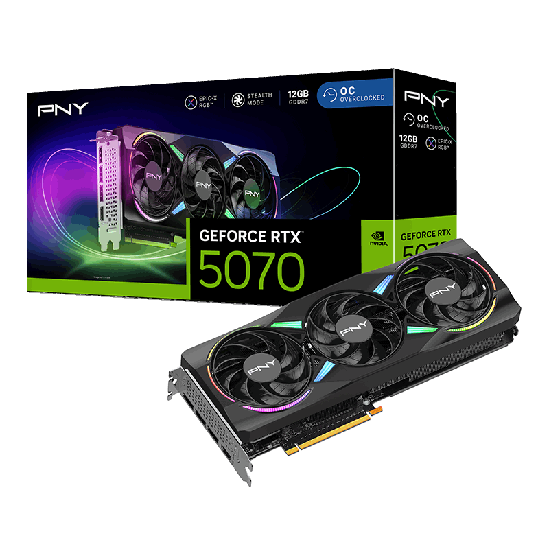 PNY GeForce RTX 5070 NVIDIA 12 Go GDDR7