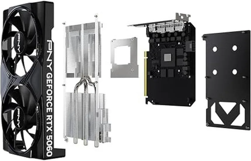 PNY GeForce RTX 5060 Double ventilateur 8 Go GDDR7 Reflex 2 RTX  image 2