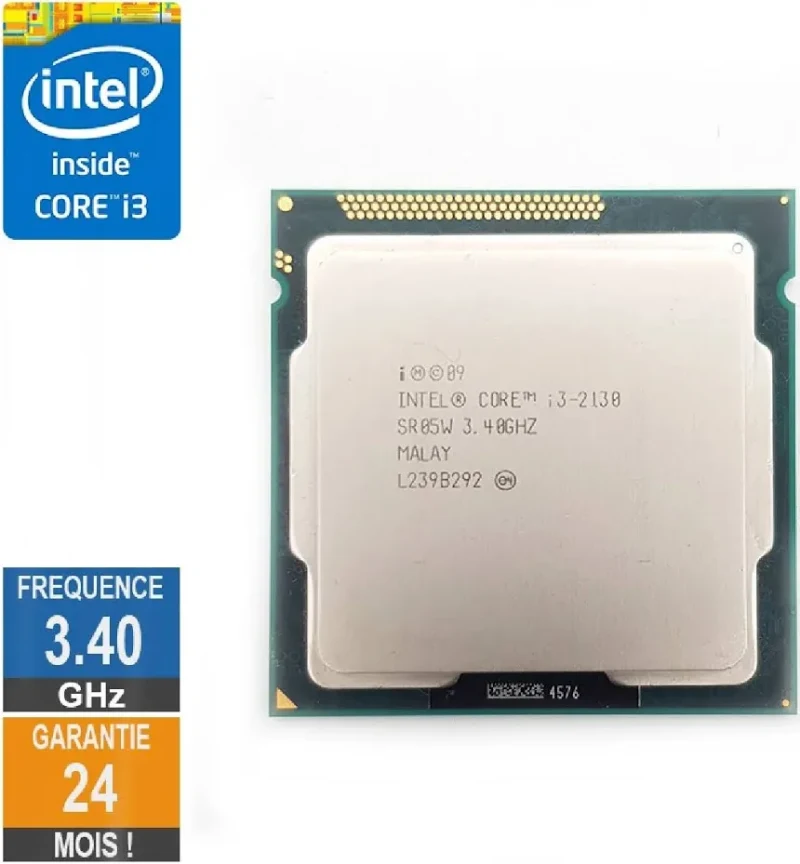 Processeur Intel Core I3-2130 3.40GHz SR05W FCLGA1155 3Mo - processeur vue principale