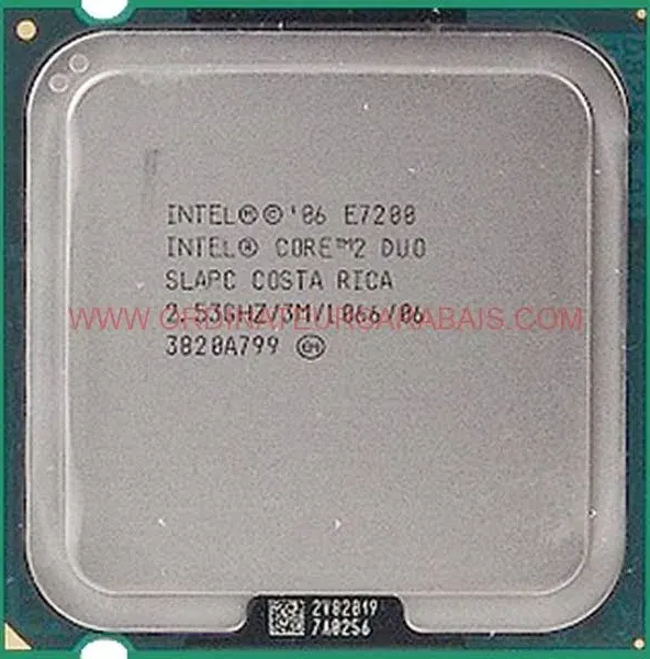Processeur Intel Core 2 Duo E7200 2.53GHz SLAPC LGA775 3Mo - processeur vue principale