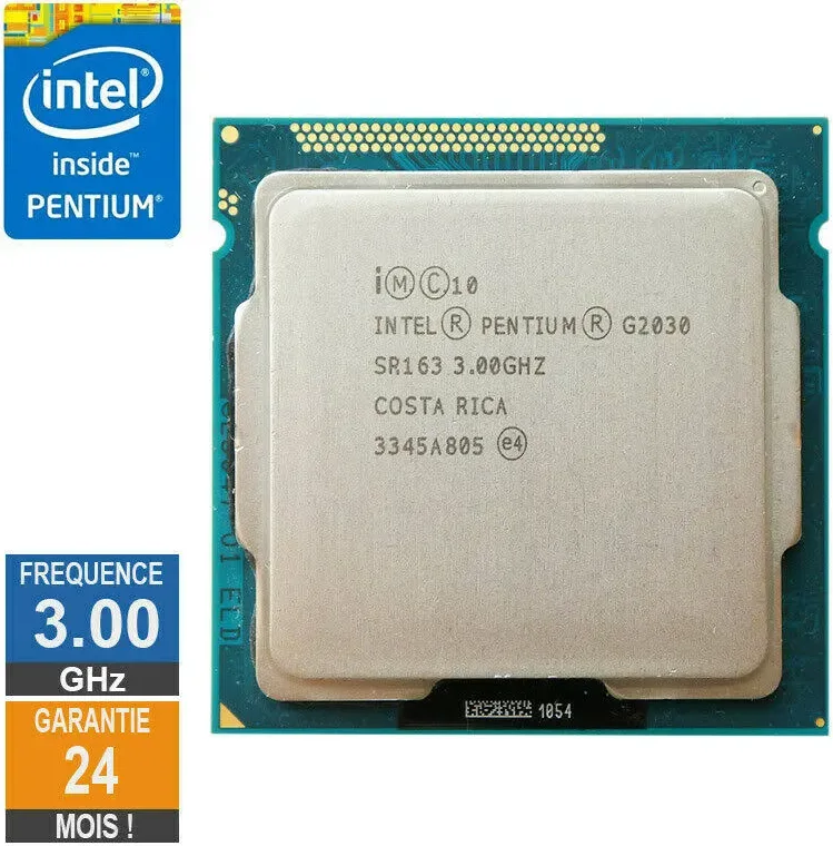 Processeur Intel Pentium G2030 3GHz SR163 FCLGA1155 3Mo - vue 2
