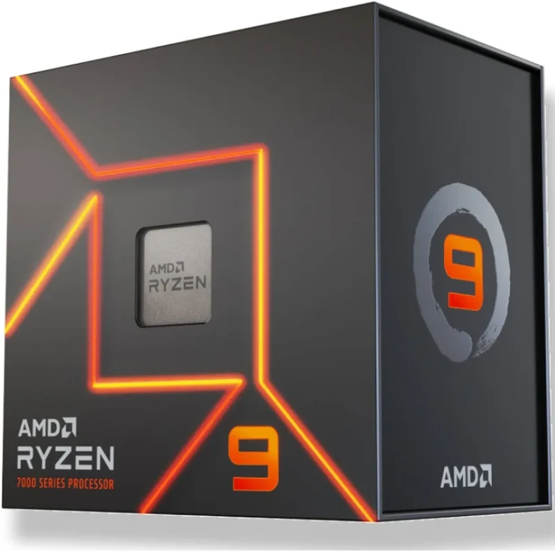 Processeur AMD Ryzen 9 7900 12 Cœurs 3,7 GHz Base 5,4 GHz Turbo Graphiques intégrés Box - processeur vue principale
