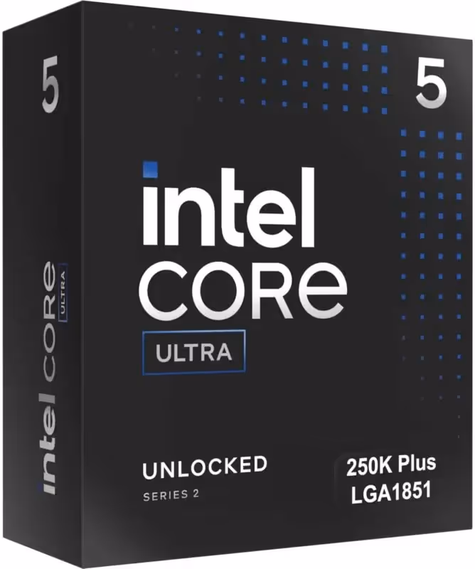 Processeur Intel Core Ultra 5 250K Plus 18 Cœurs 3,4 GHz 5,3 GHz PCIe 5.0 DDR5 - processeur vue principale